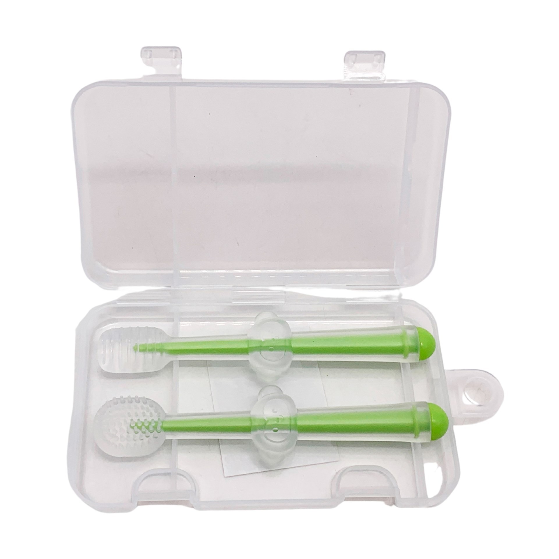 Infant Baby Silicone Toothbrush & Tongue Cleaner ? Pack of 2 with PP Storage Box for Oral Care - Image 4