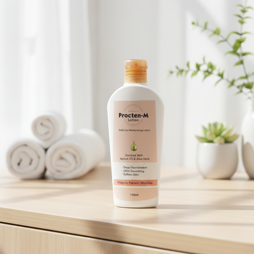 Procten M Lotion Gentle Formula Smooth Application Nourishes Skin Provides Comfort Hydrates Effectively And Supports Daily Skincare Needs - 100ml - Image 3