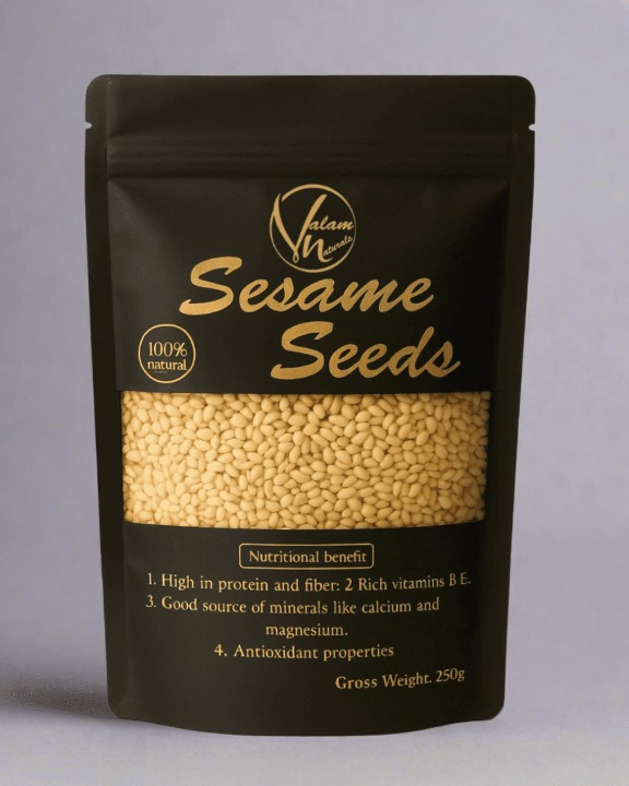 Pure Sesame Seeds ? Nutrient-Rich Superfood for Cooking, Baking & Wellness (250g)
