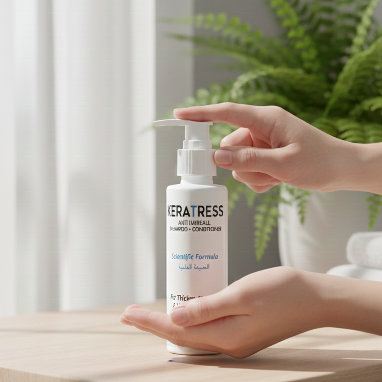 Keratress Anti Hairfall Shampoo And Conditioner Gentle Formula Strengthens Hair Reduces Hairfall Nourishes Scalp Provides Smooth And Healthy Look - 120ml - Image 2