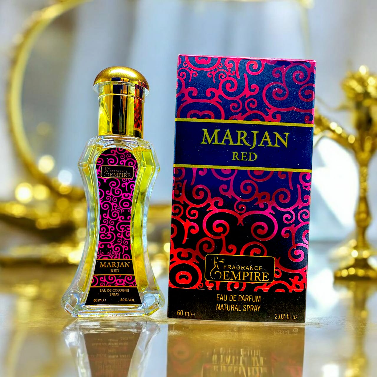 Marjan Red Eau de Parfum for Men ? Long Lasting Sweet Fragrance, 60ml