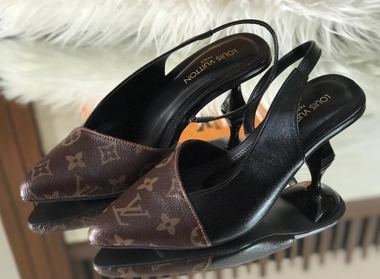 Louis Vuitton Cherie Slingback Pumps | Elegant Designer Heels for Women ? Classic Pointed Toe & Signature LV Style - Image 2