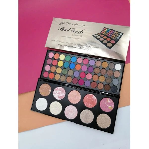 Final Touch Matte Palette | 48 Colors Eyeshadow, Blusher & Highlighter | Professional Makeup Kit - Image 3