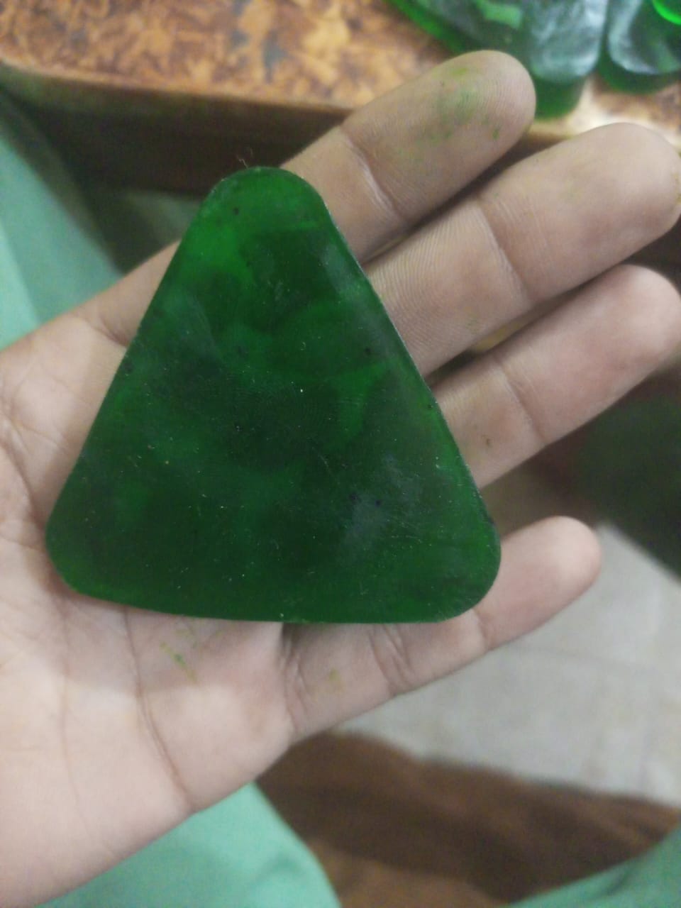 Nature Triangle Shampoo Bar | Nature Seven Green Soap | 50g | Plant?Based | Calming & Strengthens Hair | Made in Pakistan - Image 5