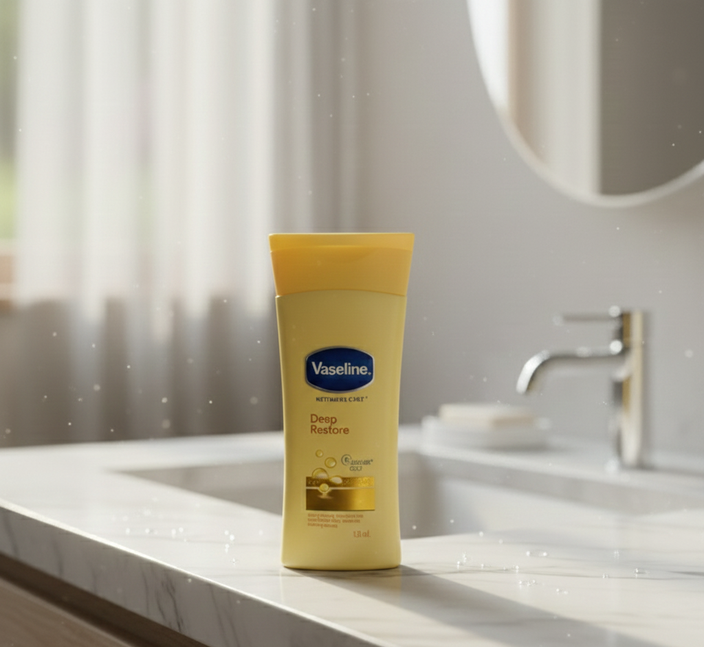 Original Vaseline Deep Restore Jelly Lotion for long-lasting hydration and deeply nourished skin - 100ML - Image 3