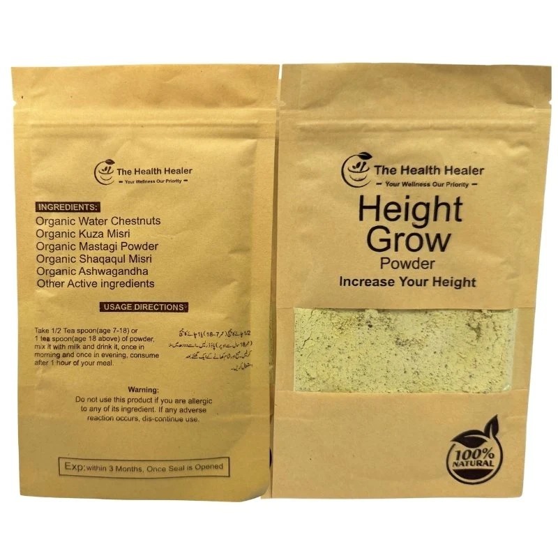 The Health Healer Height Grow Powder ? 100% Natural Height Increase Supplement (100 grams) - Image 3