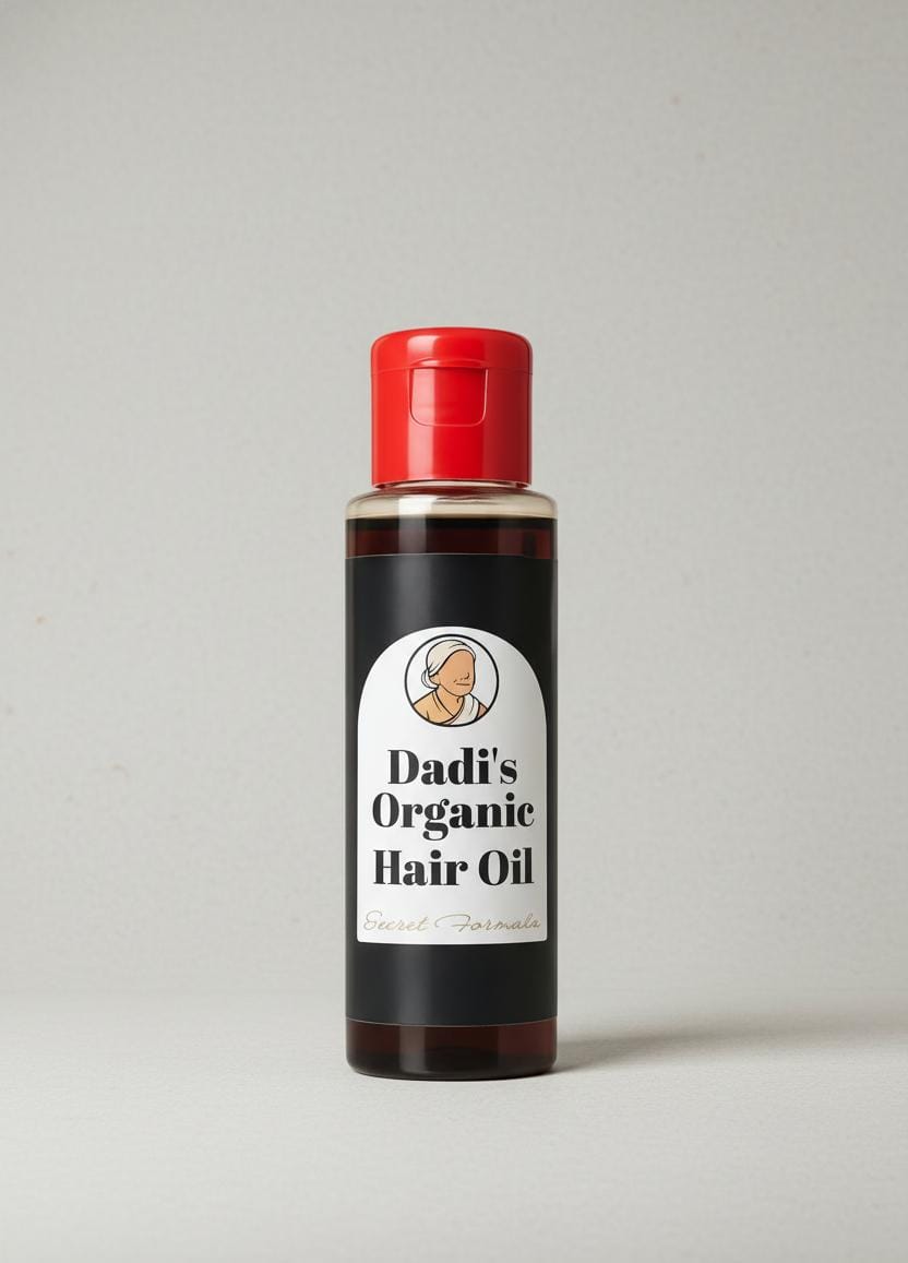 Dadi?s Organic Hair Oil: The Ayurvedic Secret for Ultimate Hair Health. This Cold-Pressed, Herbal Elixir is Best for Combating Hair Fall 100ml
