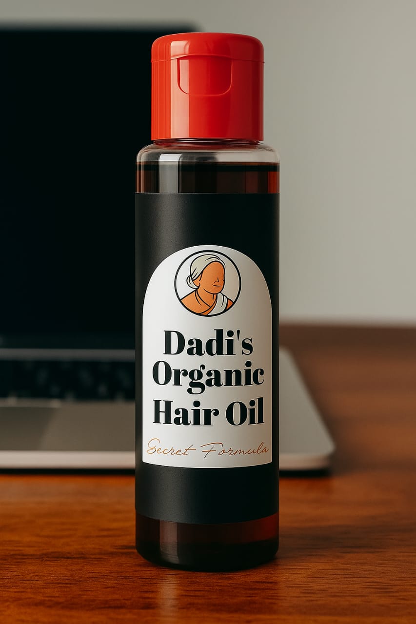 Dadi?s Organic Hair Oil: The Ayurvedic Secret for Ultimate Hair Health. This Cold-Pressed, Herbal Elixir is Best for Combating Hair Fall 100ml - Image 2