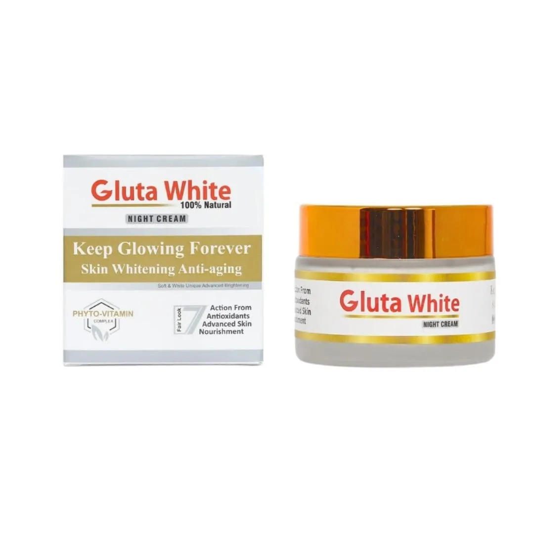 Gluta White Whitening & Brightening Cream Jar ? Deep Moisturizing, Skin Softening & Nourishing Formula - Image 2