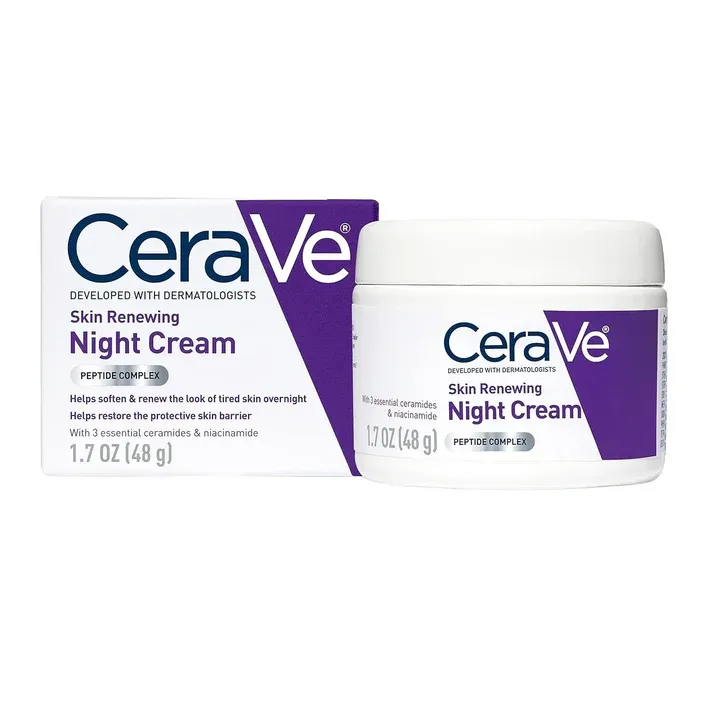 CeraVe 4 in 1 Complete Skincare Kit ? Night Cream, Sunblock, Cleanser & Hydrating Serum for Radiant, Healthy, Smooth & Moisturized Skin - Image 4