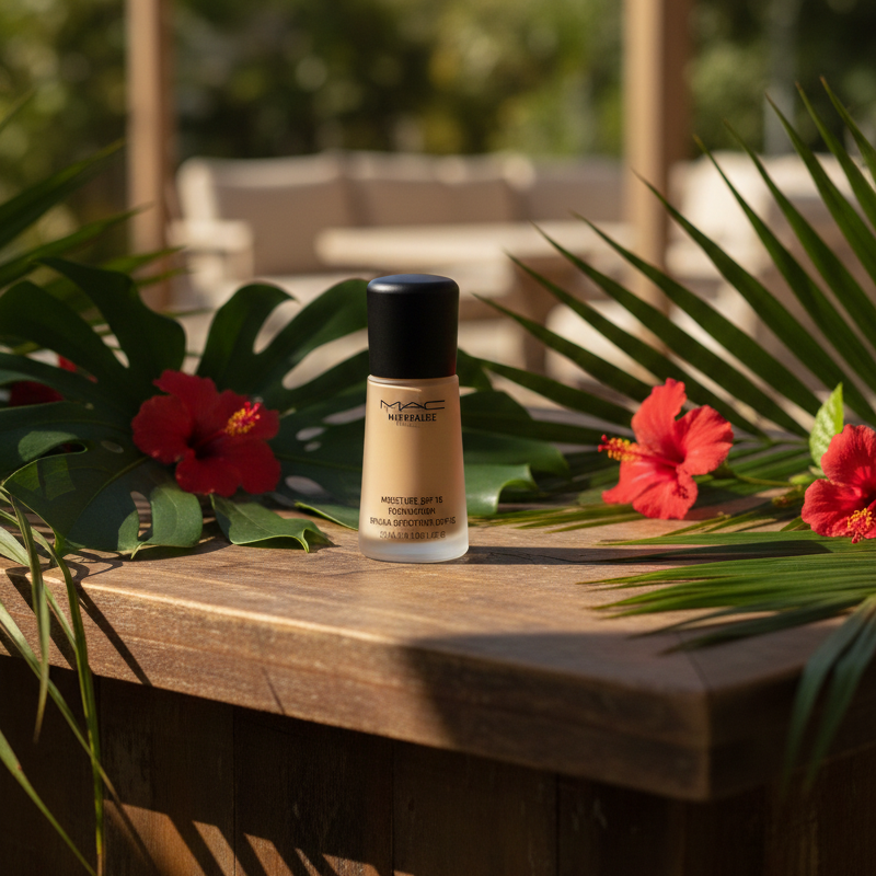 MAC Mineralize Moisture SPF 15 Foundation ? NC15 | Hydrating, Natural Satin Finish - Image 2