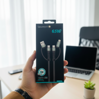 Sabawoon S114 4?in?1 Cable | 65W Original | Fast Charging