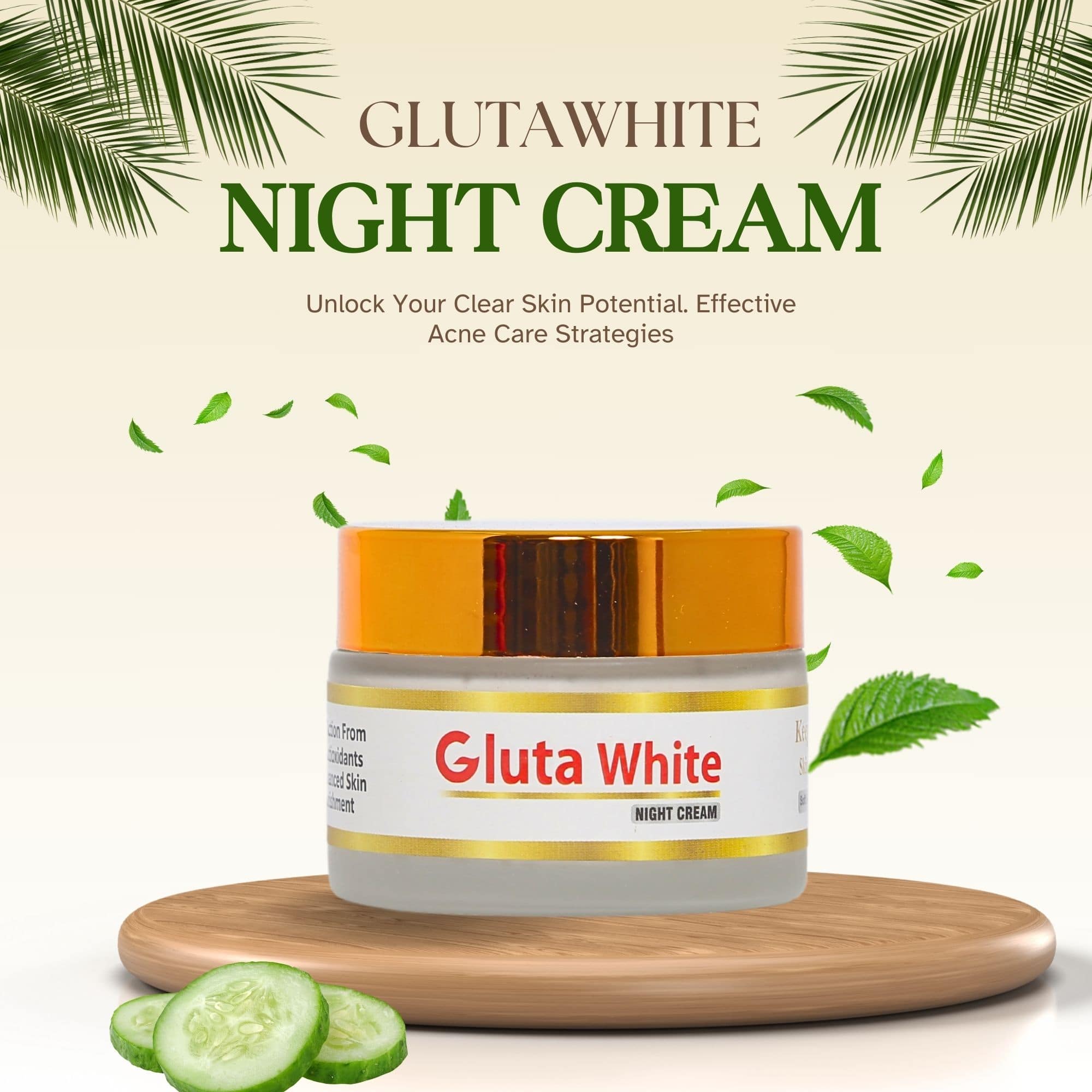 Gluta White Extreme Stronger Light Up And Anti-Aging Day & Night Cream | 50gram - Image 4