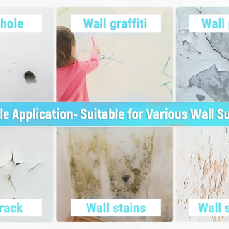 Wall Repair Paste 200gm ? White Waterproof Crack Filler With Scraper, Wall Putty & Hole Mending Agent for Damaged Walls and Joints