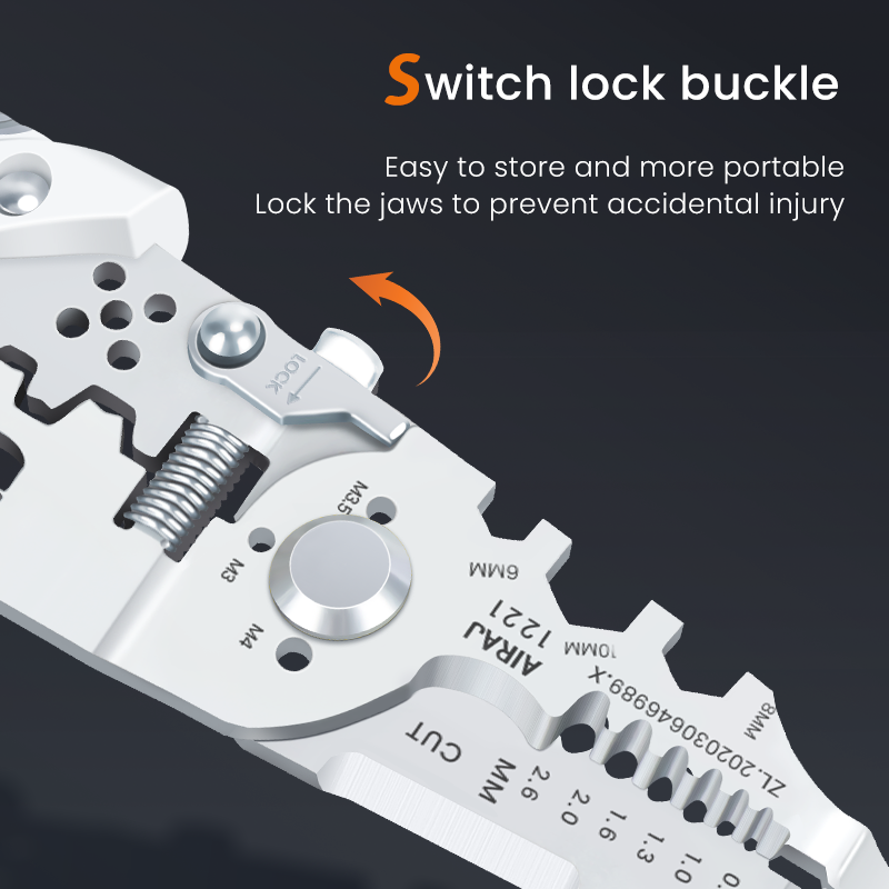 Multi-Function Wire Stripper and Cutter ? 10-in-1 Electrical Tool with Wire Cutting, Stripping, Crimping & Screw Functions - Image 3