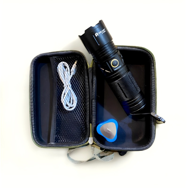 Ruilang P90 High Power Rechargeable LED Flashlight ? Ultra Bright Torch with Zoom, Multiple Modes & Type-C Fast Charging - Image 5