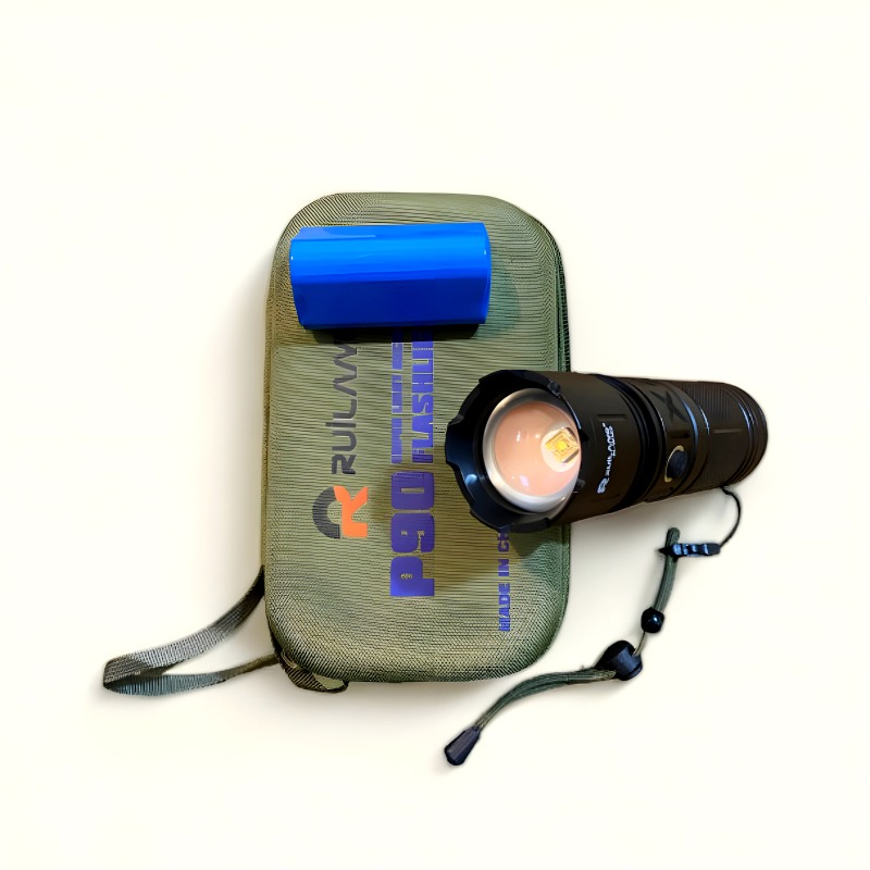 Ruilang P90 High Power Rechargeable LED Flashlight ? Ultra Bright Torch with Zoom, Multiple Modes & Type-C Fast Charging - Image 2