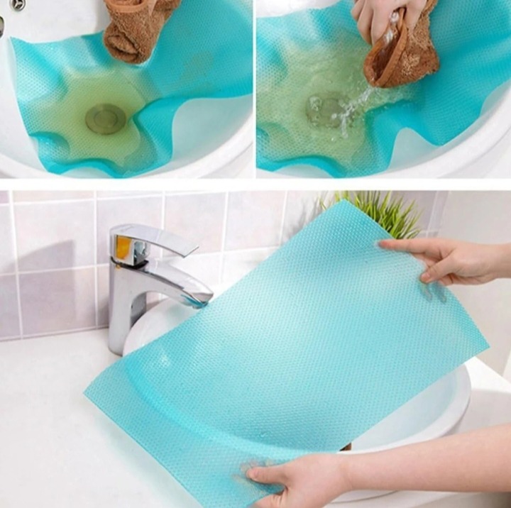 Anti-Slip Fridge Sheet Roll ? 45x150cm ? Spill-Proof Refrigerator Liner for Organized Shelves (Random color) - Image 2