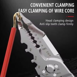 Multi-Function Wire Stripper and Cutter ? 10-in-1 Electrical Tool with Wire Cutting, Stripping, Crimping & Screw Functions