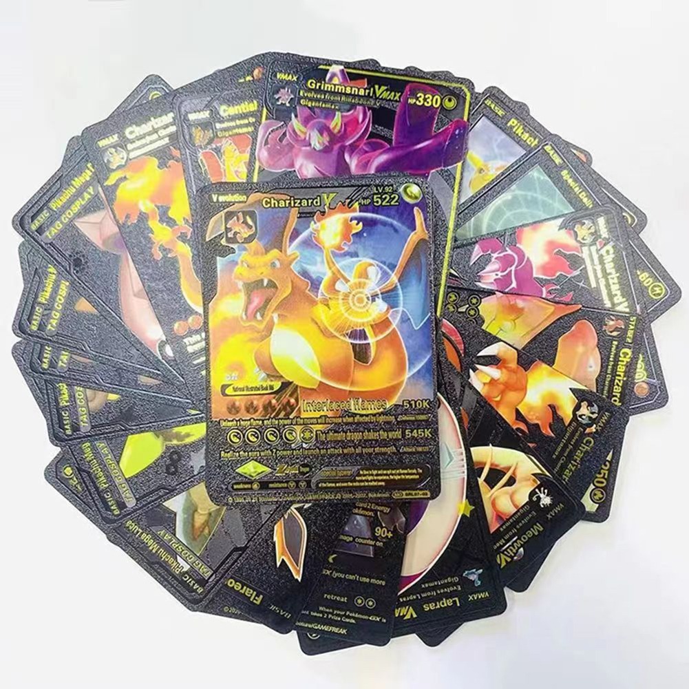 Pokemon Metal Cards Collection Box ? 55 Cards per Pack | 3D Pokemon Trading Cards | Durable Metal Cards | Gold, Black & Silver Color Options | Premium Collector?s Edition Gift Set - Image 2