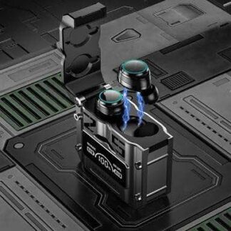 M25 Bluetooth 5.3 Wireless Earbuds ? HiFi Sound, LED Battery Display, 40 Hours Backup, Noise Cancelling, Touch Control, Waterproof