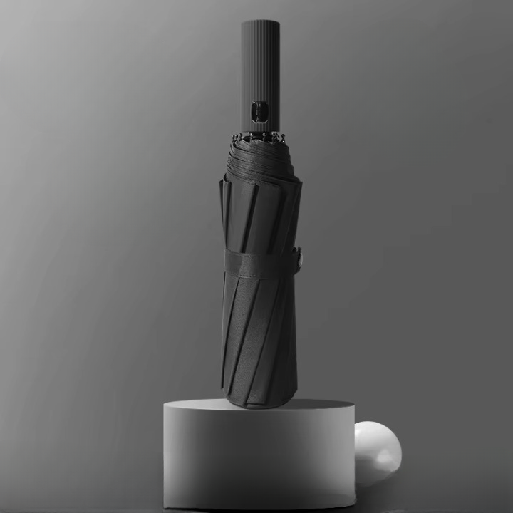 Compact Travel Umbrella with Windproof Design Gray Ghana