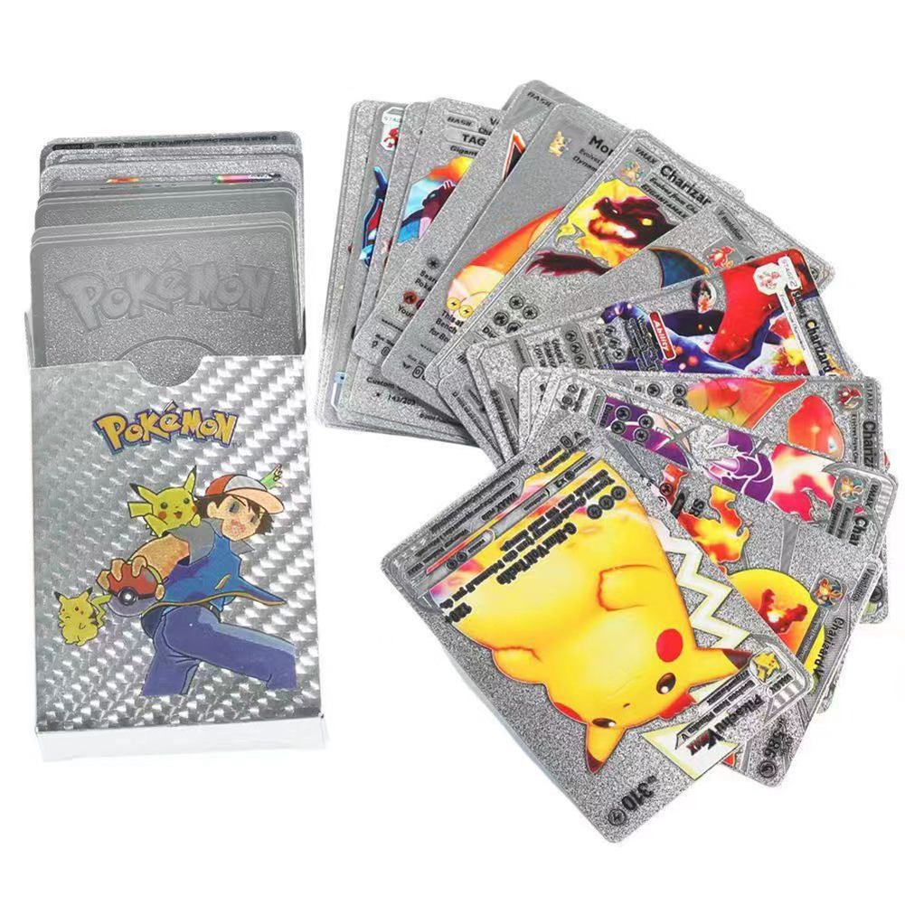 Pokemon Metal Cards Collection Box ? 55 Cards per Pack | 3D Pokemon Trading Cards | Durable Metal Cards | Gold, Black & Silver Color Options | Premium Collector?s Edition Gift Set - Image 5