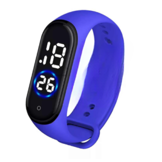 Latest  M4 LED Watch Digital Sports Bracelet for Boys & Girls ? Waterproof Touch Display ? Random Band Color (Without Box)
