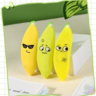 Banana Shaped Correction Tape ? Fun & Portable Eraser Tool for Paper, Labels, and More ? 14cm