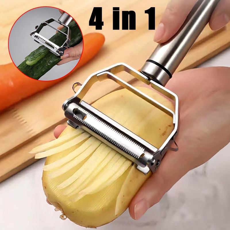 1 Set Stainless Steel Peeler & Slicer ? Multi-Function Vegetable & Fruit Grater Tool - Image 2