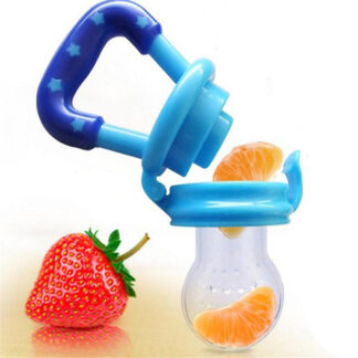 Food Pacifier + Feeder Spoon/ Fresh Fruit Food Baby , Feeding Safe Fruit Feeder ,  (random color)