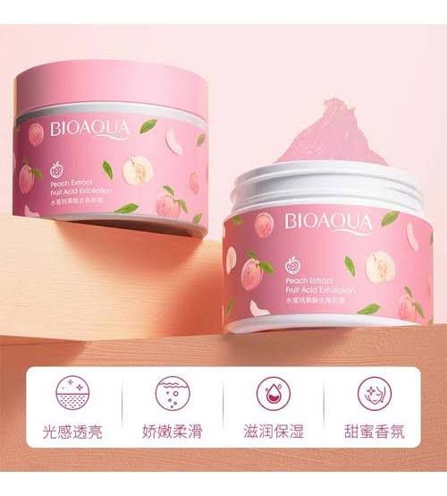 Bioaqua Peach Extract Exfoliating Face Gel Cream Fruit Acid Gentle Peeling Gel Smooth Skin Refreshing Care - 100g - Image 4