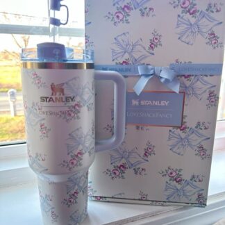 Stanley x LoveShackFancy Limited Edition 40oz Quencher H2.0 FlowState Tumbler – Floral Collaboration Collection ( RANDOM COLOUR )