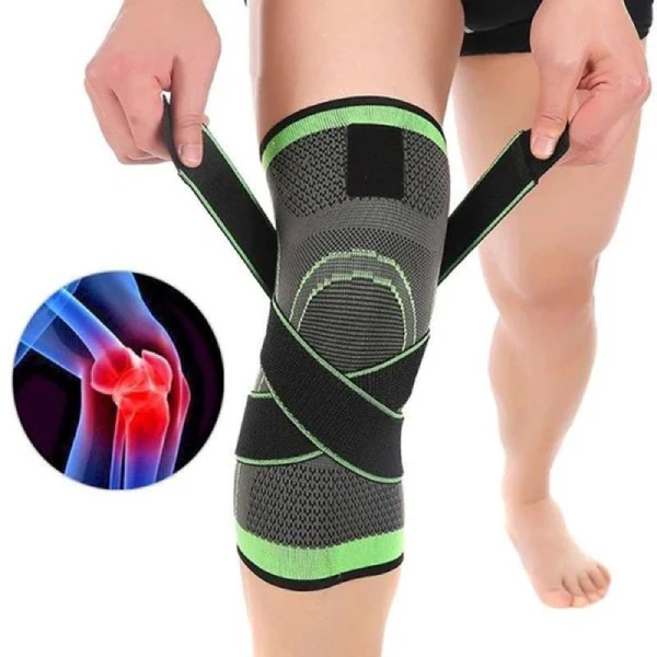1pc Knee Support Band With Belt | Adjustable Knee Support Pad For Men And Women | Anti-Slip Knee Warmer Sleeves | Knee Sleeves - Image 5