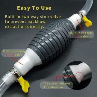 Universal Manual Siphon Hand Pump – High-Flow Liquid Transfer Kit with Reinforced PVC Hose