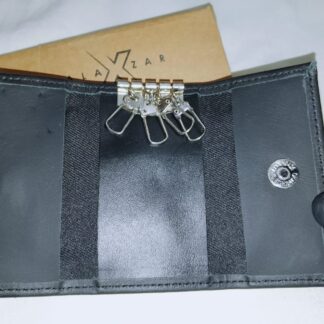 Alaxzar Premium Leather Key Organizer – Sleek & Compact