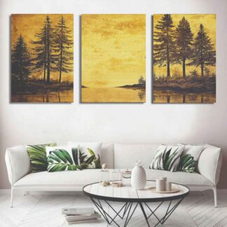 Set of 3 Wall Art Wooden Phototile Frames for Wall Decor