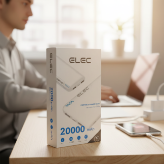 Elec 20000mAh Portable Power Bank Providing High Capacity Charging With Reliable Performance