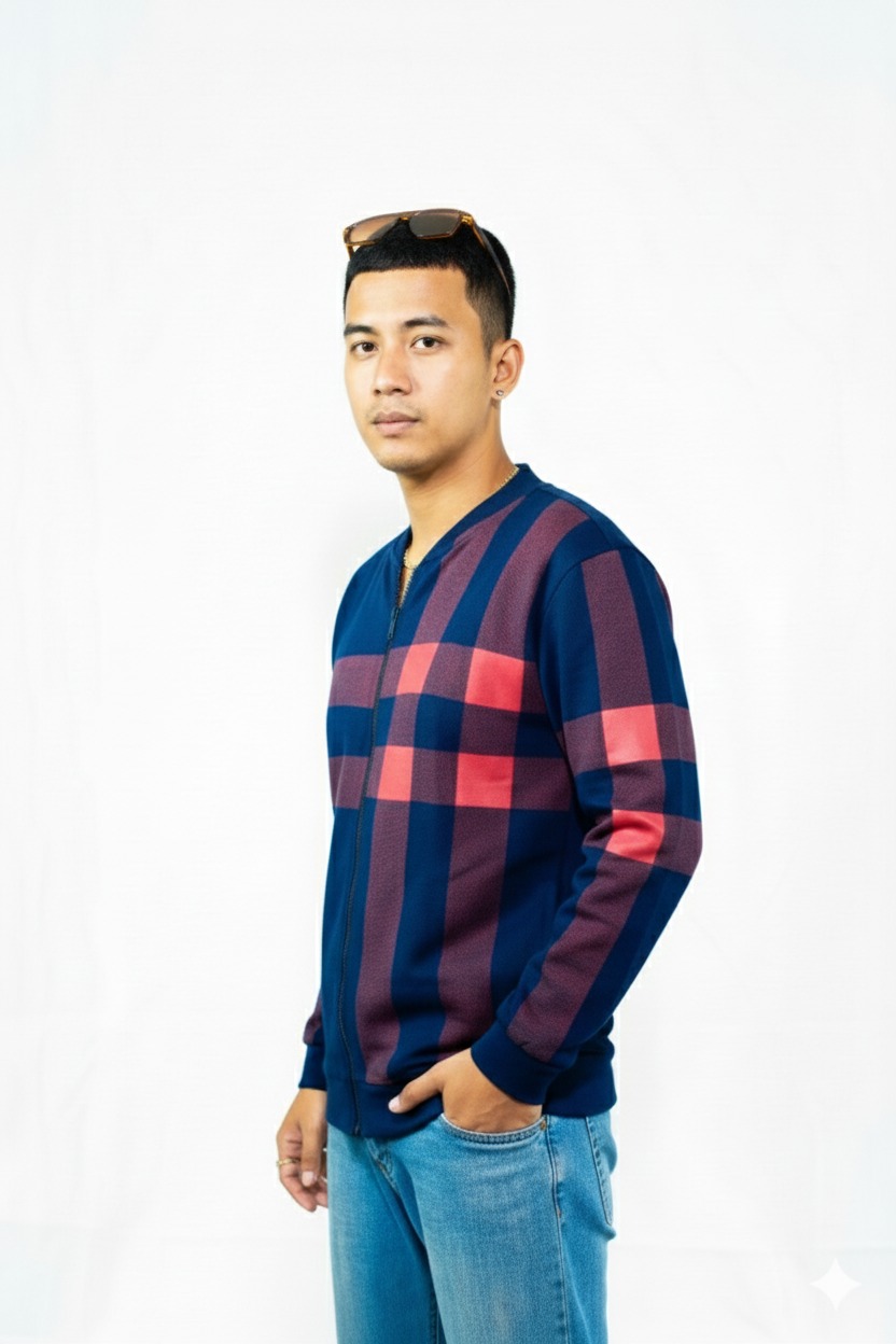 Classic Winter Jacket For Men- Zipper Style, Stay Warm And Stylish- Comfortable Fleece Material