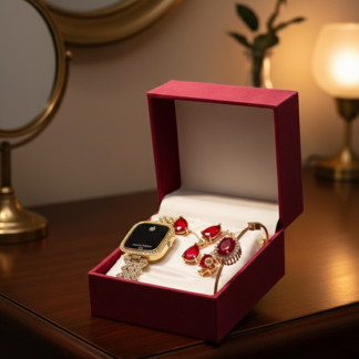 Chic Womens Digital Display Watch With Jewellery Stainless Steel Premium Quality Elegant Design