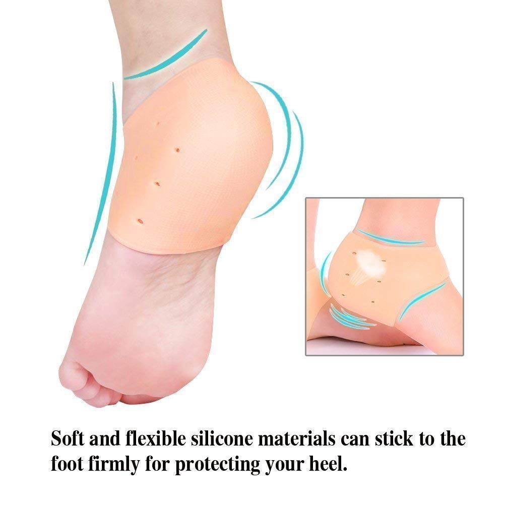 Silicone Anti-Crack Half Heel Socks Set - Image 5