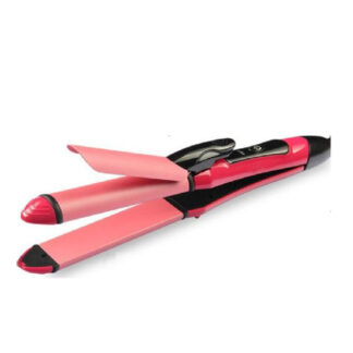 2-in-1 Nova Hair Straightener and Curler – Dual-Use Styling Tool with Quick Heat-Up Technology, Ceramic Plates for Smooth Straightening & Effortless Curls Model-NH-2009 – Portable, Lightweight, Ideal for Home or Travel Use