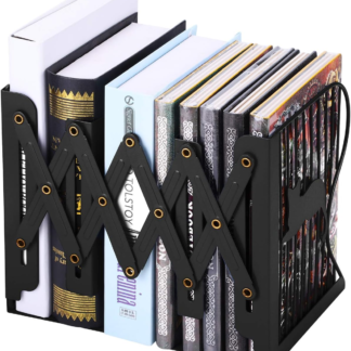 1 Pc Desktop Adjustable Bookends-Retractable Book Stand-Nonslip-for Decorative Bookends ( Random Color)