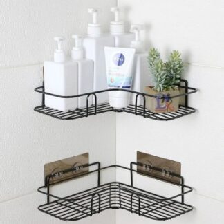 Shower, Bathtub, and Toilet Durable & Rustproof Corner Storage Organizer