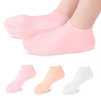 01 Pair - Silicone Foot Care Socks Anti Cracking Moisturizing Gel Socks Cracked Dead Skin Remove Protector - Silicone Socks And Gloves For Moisturizing Hands And Feet