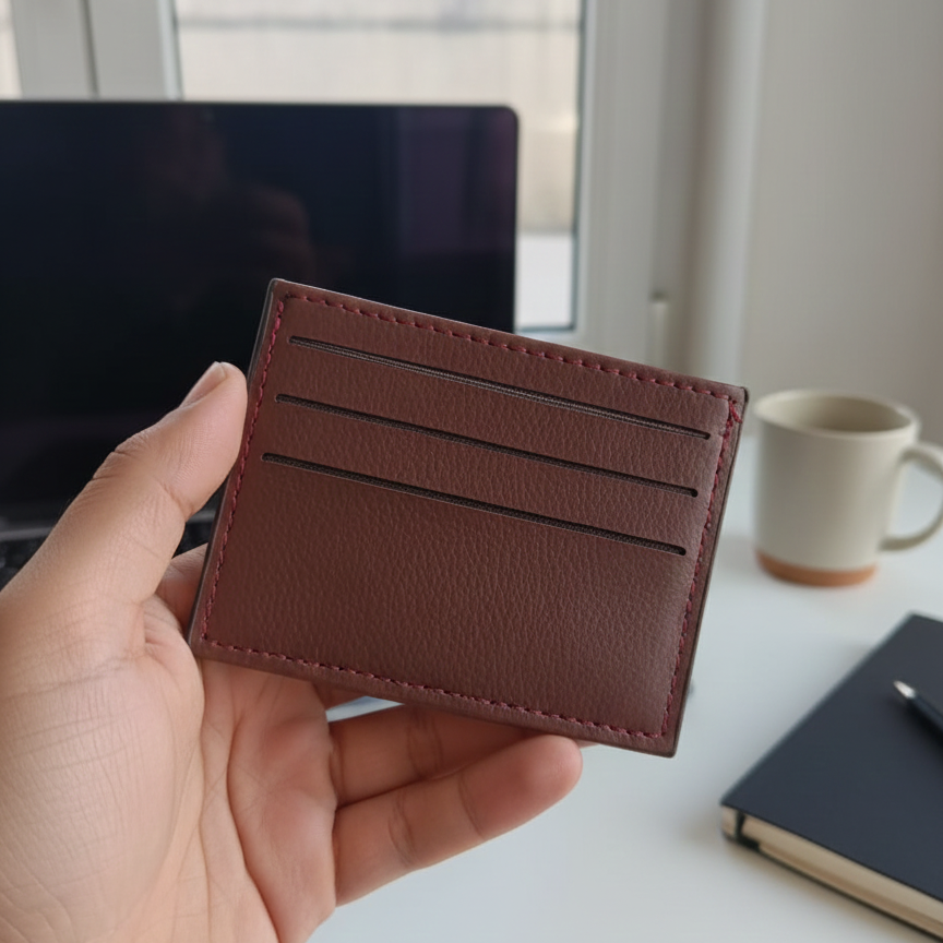 Pu Leather Vip Card Holder Wallet Providing Durable Quality Comfortable Use Practical Organization - Black - Image 2