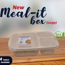 Meal-It 3-Compartment Lunch Box (1000 ml Large) – Leak-Resistant Meal Prep Container for Neatly Separated Food Items - Image 2