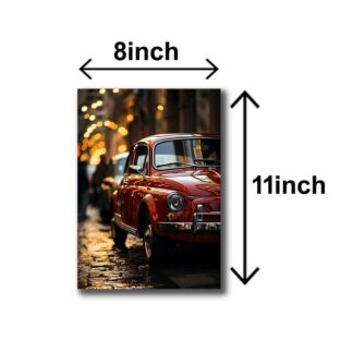 set of 6 wooden canvas frames for wall decoration / sticky photo tiles