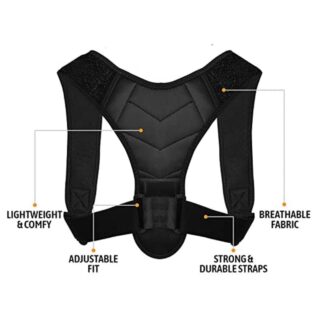Adjustable Body Posture Corrector Belt – Back & Shoulder Support Brace for Men and Women | Spine Alignment & Pain Relief