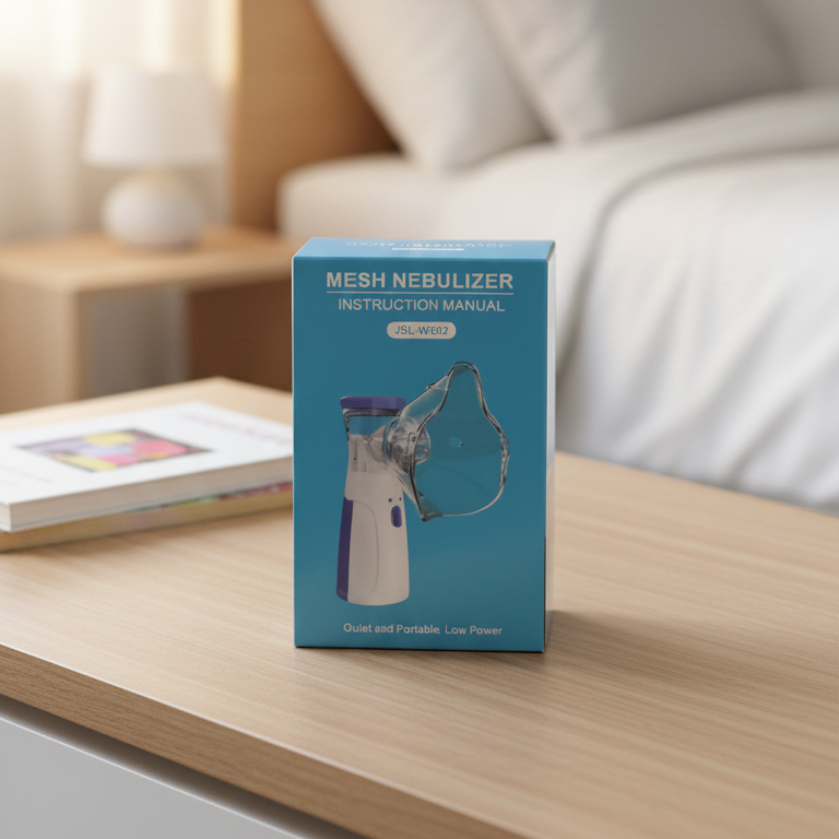 Portable Mesh Nebulizer Quiet Low Power Cell Operated Personal Respiratory Inhaler Providing Reliable Support - Image 2